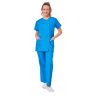 Ensemble medical blouse medicale bleu et pantalon medicale bleu