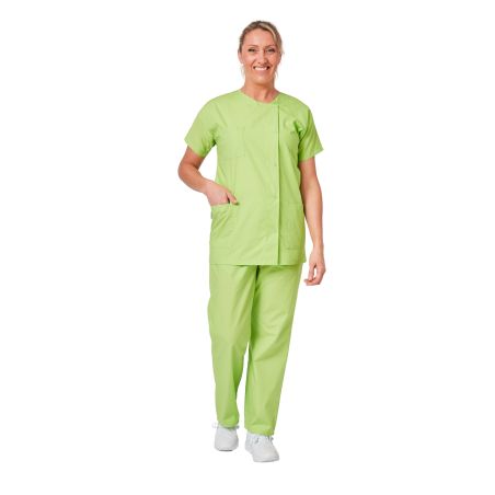 Tenue de travail infirmiere aise soignante Blouse medicale Lime et Pantlaon medicalevert Lime