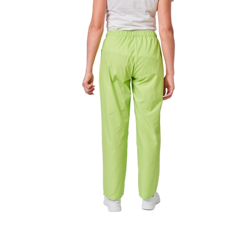 Ensemble médical femme vert pomme – tunique col rond et pantalon – vue 5