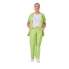 Ensemble médical femme vert pomme – tunique col rond et pantalon – vue 8