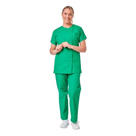 Ensemble vert bloc Tunique bloc verte et pantalon medical vert