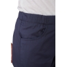 Ensemble médical femme bleu marine – tunique col rond et pantalon – vue 8