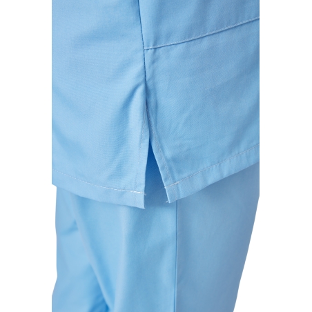 Blouse medical Homme Femme Col V couleur Ciel Infirmiere veterinaire ergo Kine