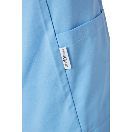 Blouse medical Homme Femme Col V couleur Ciel Infirmiere veterinaire ergo Kine