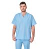 Blouse medical Homme Femme Col V couleur Ciel Infirmiere veterinaire ergo Kine