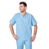 Blouse medical Homme Femme Col V couleur Ciel Infirmiere veterinaire ergo Kine