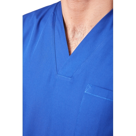 Tunique medical col v veterinaire Couleur bleu Bug Kine mariniere