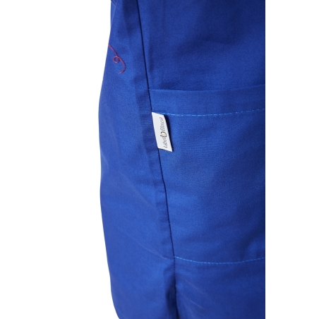 Tunique medical col v veterinaire Couleur bleu Bug Kine mariniere