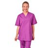 Blouse vétérinaire Violet Foncé Blouse infirmiere col v Kiné ergo