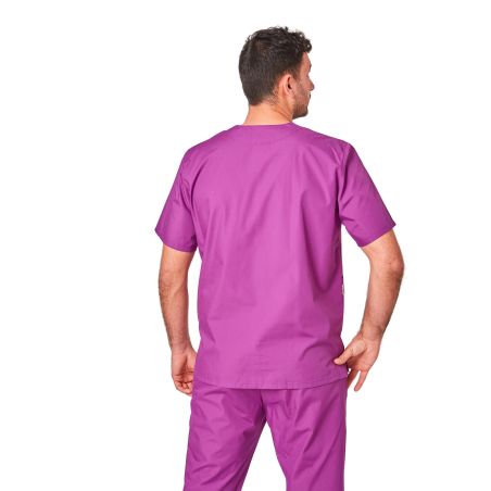 Blouse vétérinaire Violet Foncé Blouse infirmiere col v Kiné ergo