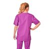 Blouse vétérinaire Violet Foncé Blouse infirmiere col v Kiné ergo