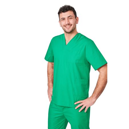 Tunique de bloc Verte Homme Femme Dentisite Vétérinaire Infirmière Medical