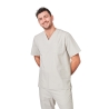 Tunique medciale gris Tunique de travail Col V veterinaire ergo Kine Pharmacie 