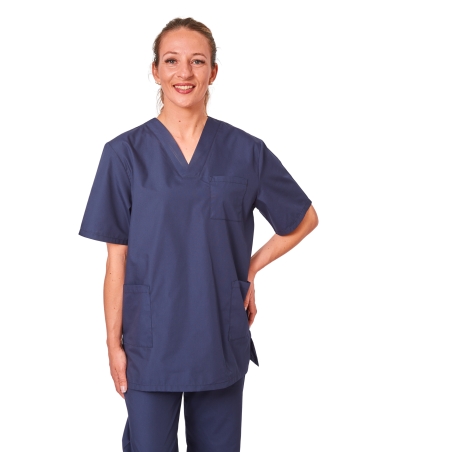 Blouse medical Marine Homme Femme Kine Infirmiere ergo pharmacien Vétérinaire