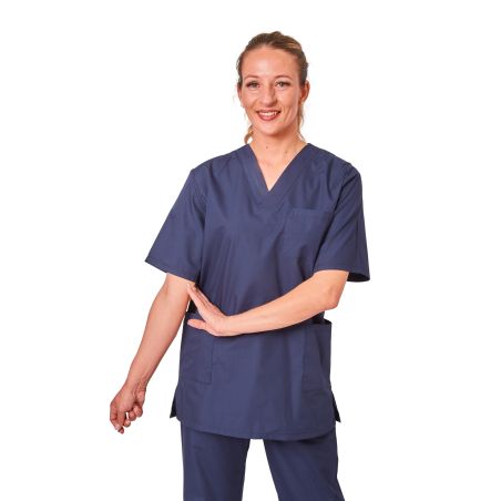 Blouse medical Marine Homme Femme Kine Infirmiere ergo pharmacien Vétérinaire