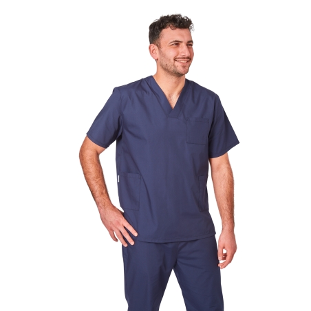 Blouse medical Marine Homme Femme Kine Infirmiere ergo pharmacien Vétérinaire