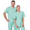 Tunique medical vert Nil Col 3 Homme femme infirmiere Hopital Clinique Dentisite