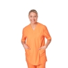 Tunique de travail Orange Homme Femme Col V Blouse medicale orange