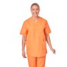 Tunique de travail Orange Homme Femme Col V Blouse medicale orange