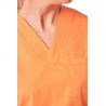 Tunique de travail Orange Homme Femme Col V Blouse medicale orange