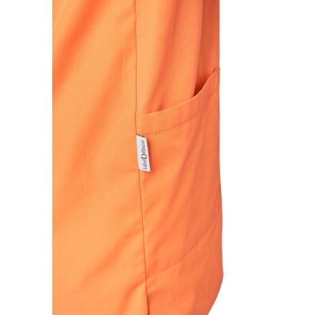 Tunique de travail Orange Homme Femme Col V Blouse medicale orange