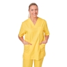 Blouse médicale Jaune Homme Femme Col V 3 poches