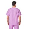 Blouse medicale Violet Tunique de travail Col V Homme Femme Kine dentisite veterinaire