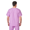 Blouse medicale Violet Tunique de travail Col V Homme Femme Kine dentisite veterinaire