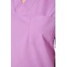 Blouse medicale Violet Tunique de travail Col V Homme Femme Kine dentisite veterinaire