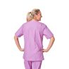 Blouse medicale Violet Tunique de travail Col V Homme Femme Kine dentisite veterinaire