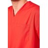 Tunique de travail Rouge Homme Femme Tunique estheticienne Blouse dentisite Blouse ergo Blouse kine