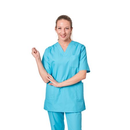 Tunique dentisite Tunique ero Tunique Kine Bleu turquoise Homme Femme