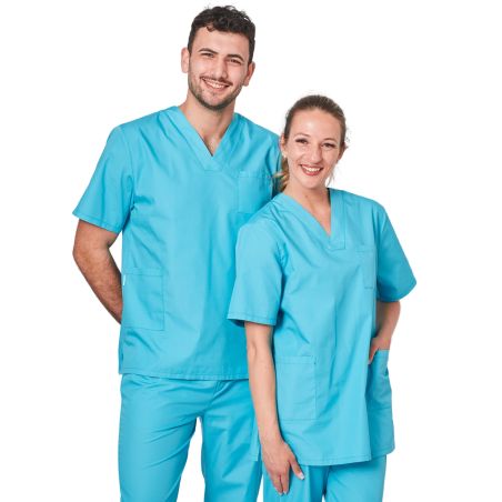 Tunique dentisite Tunique ero Tunique Kine Bleu turquoise Homme Femme