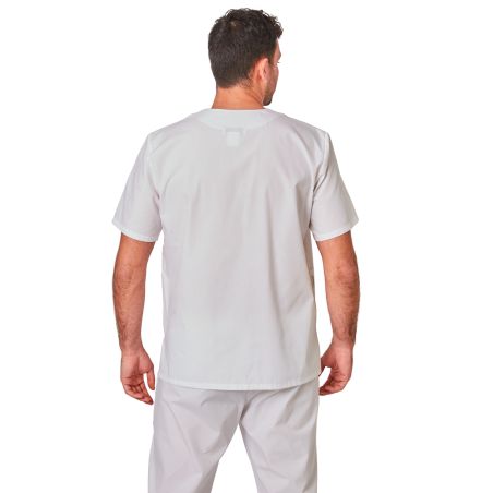 blouse medicale blanche veterinaire dentisite ergo kine Homme Femme Col V