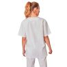 blouse medicale blanche veterinaire dentisite ergo kine Homme Femme Col V
