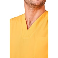 Tunique medicale Jaune Homme Femme Kine dentisite infirmiere ergo veterinaire