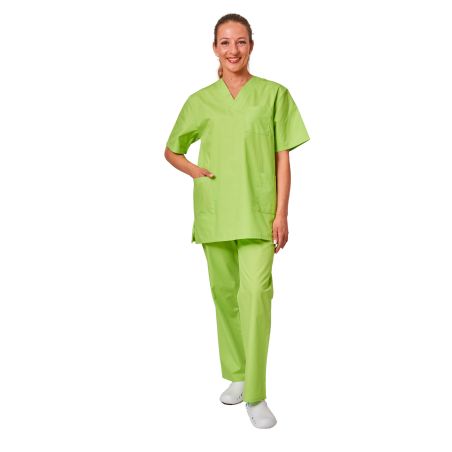 Tenue de travail medicale mixte Blouse et pantalon Vert apple