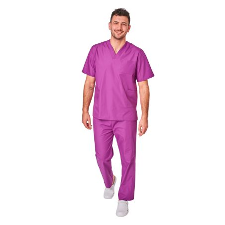 Ensemble Tunique medicale Pantalon medical violet fonce