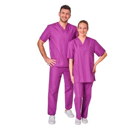 Ensemble Tunique medicale Pantalon medical violet fonce