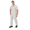 Tunique de travail grise avec son pantalon taille elastique Infirmiere veterinaire Medical