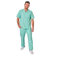 Tenue infirmiere vert nil blouse medical et pantalon de travail medical