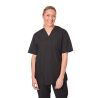 Uniforme de travail medical blouse noire et pantalon de travail noire Medical Clinique estheticienne SPA