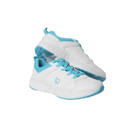 Basket Femme Blanche Fushia Ultra legere et confortable