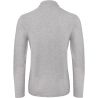 Polo homme manches longues heather grey