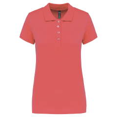 Polo MC Femme True Coral