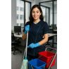 Tunique de travail Marine Turquoise Medical Proprete Domicile tissus nouvelle generation