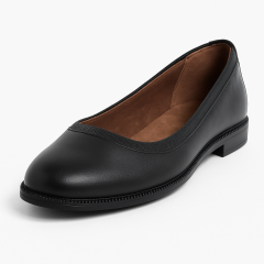 Chaussures ballerines noires professionnelles pour femme – serveuse, hôtesse, esthéticienne