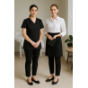 Chaussures ballerines noires professionnelles pour femme – serveuse, hôtesse, esthéticienne
