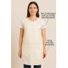 Tablier chasuble rayé Jaune