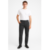 pantalon de service homme pour restauration – poches arrière plaquées – vue de devant pantalon de service homme pour restauration – poches arrière plaquées – vue de devant